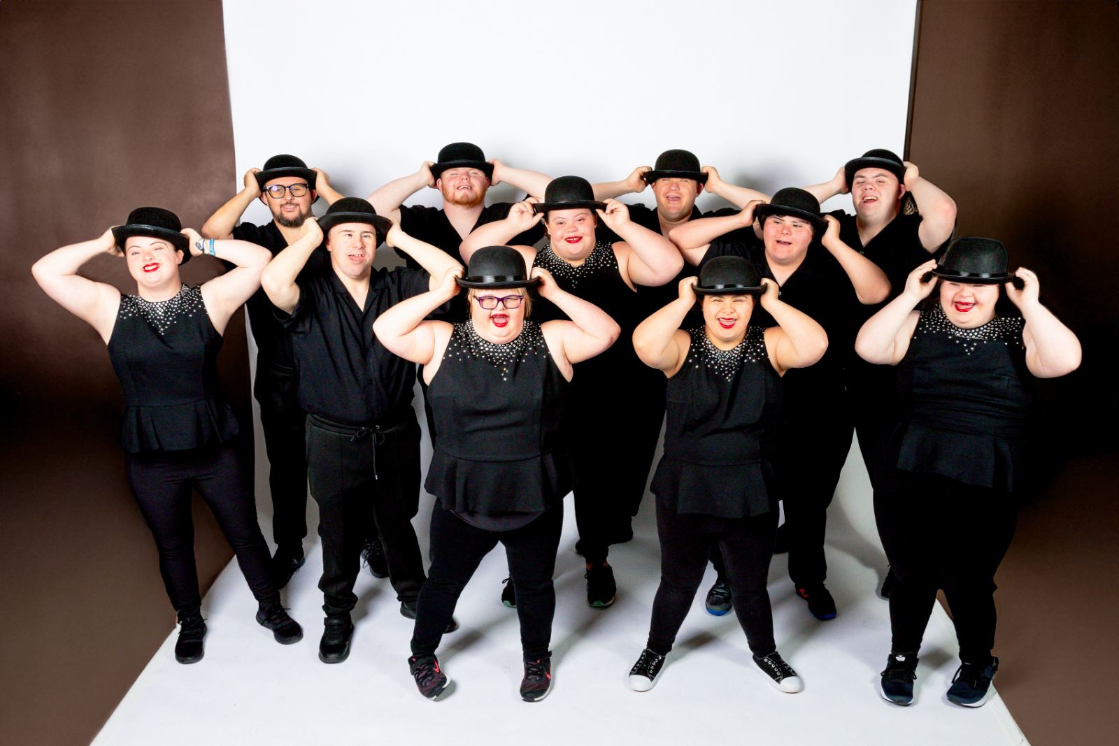 Down For Dance performers in bowler hats
